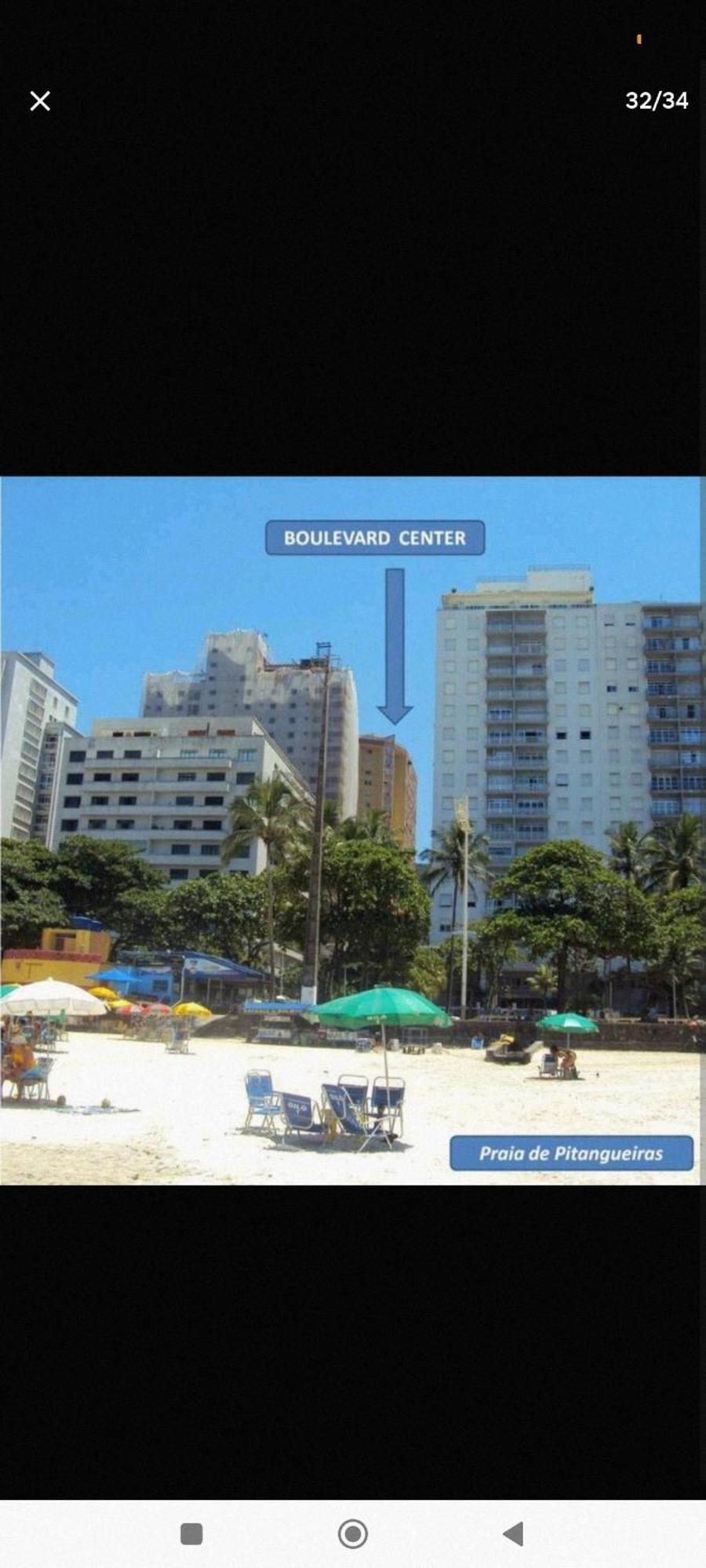 Guarujá/duplex/ com arrumação/ 40m da praia pitangueiras Exterior foto